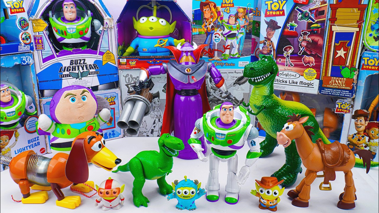 Unboxing Disney Pixar Toy Story toy collection ASMR | Woody & Zurg & Buzz Lightyear