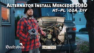 Alternator Install In a Mercedes 508D (AS-PL 100A, 24V) by Beelzebus 3,258 views 2 years ago 22 minutes