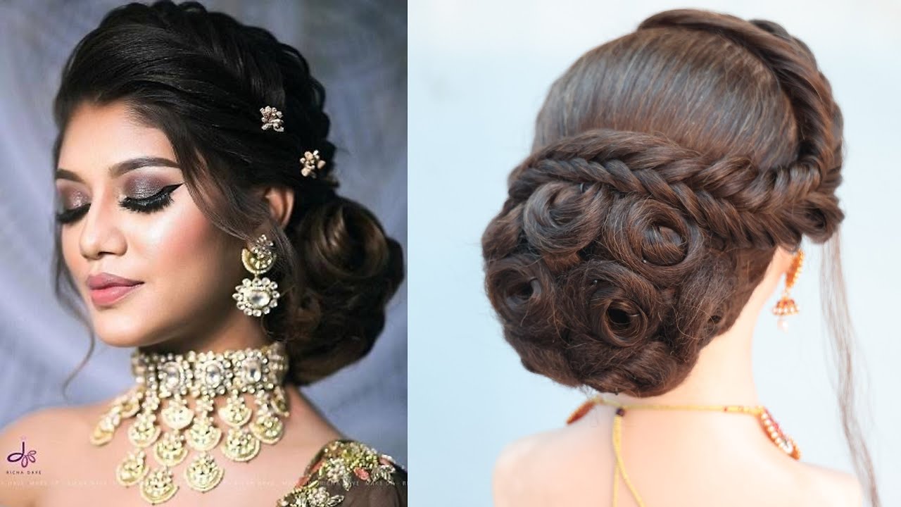 20 Simple Juda Hairstyles for Wedding Sarees and Lehengas | Mother of the  bride hair, Bridal hair buns, Bun hairstyles for long hair