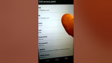 At&t  LG G2 unlocked APN settings for Tmobile