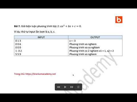 Video C Bài 9.7: Giải phương trình bậc hai - youtube