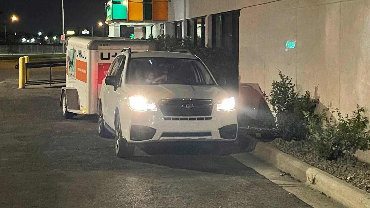 Subaru Forester Towing A Full Uhaul Trailer 3500Km From America To Canada