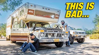 1000+ Mile Roadtrip Home in a 1977 F350 Camper! Pt 2: Completely Stranded...