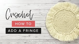 How to Fringe a Boho Crochet Coaster | Easy Tutorial by Crochet and Tea by Crochet and Tea 4,122 views 3 years ago 10 minutes, 2 seconds