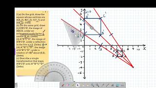 FORM 2: TRANSFORMATIONS: LESSON 2 (KCSE 2013 PP1 NO.23 ENLARGEMENT ROTATION AND REFLECTION)