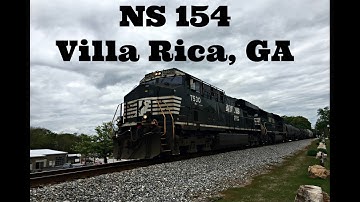 NS 7530 ES40DC Leads NS 154 Eastbound in Villa Rica, GA