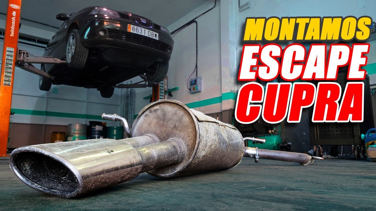 MONTAMOS ESCAPE CUPRA ORIGINAL TRUCADO en mi SEAT IBIZA 1.9 TDI STAGE3 ¡SUENA MUCHÍSIMO MEJOR!