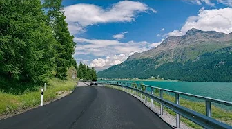 Swiss Scenic Drive 4K | Maloja Pass - St. Moritz - Bernina Pass - Lake Poschiavo