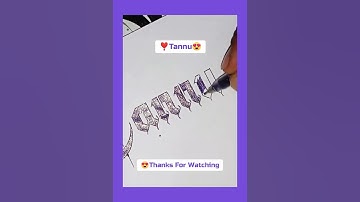 Tannu Name Amazing Calligraphy #shorts #youtubeshorts #calligraphy #fahadcalligraphy #shortsfeed