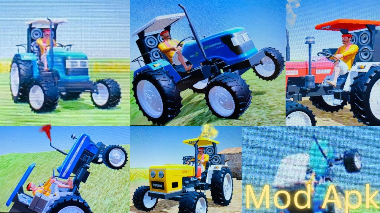 Indian Tractor Simulator Pro Mod Apk Unlock All Tractors I Indian