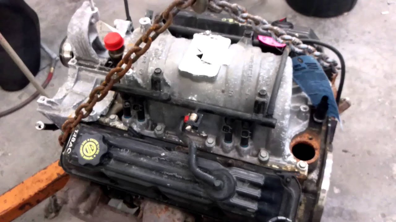 Dodge Durango V8 5.2 engine removal progress update - YouTube