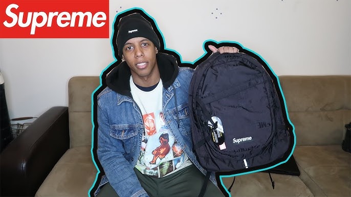 Best Replica Supreme X Louis Vuitton Backpack Black HD review/Unboxing from  aj23shoes.net 