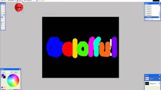 Paint.Net Tutorial: Multi-Colored Text