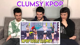 FNF Reacting to Kpop Idols Clumsy That Make Me Shock (Stray kids, Blackpink, Twice BTS...)