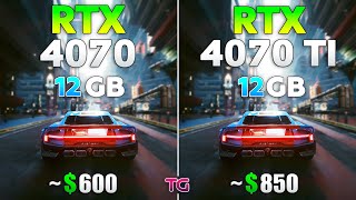 RTX 4070 vs RTX 4070 Ti - Test in 10 Games