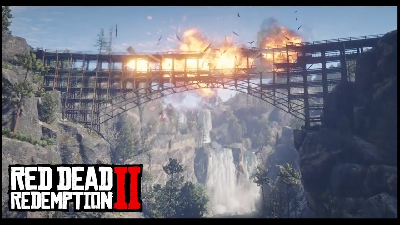 RED DEAD REDEMPTION 2 46 EXPLODINDO A PONTE BACCHUS ( legendas em pt