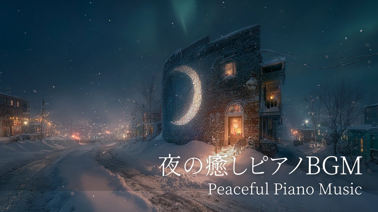 【冬の夜の静かなピアノBGM】途中広告なし｜穏やかな自分時間に聴く｜自律神経を整えるピアノ｜心を落ち着かせる前向きで心地よいメロディー🌿432Hzの周波数