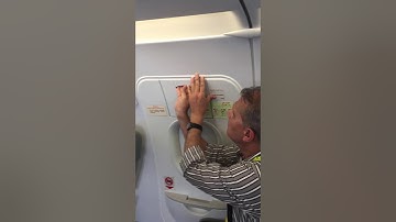 To to disarm the emergency slid for A320