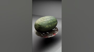 Stylised watermelon made in blender #blender #animation #shorts #viral