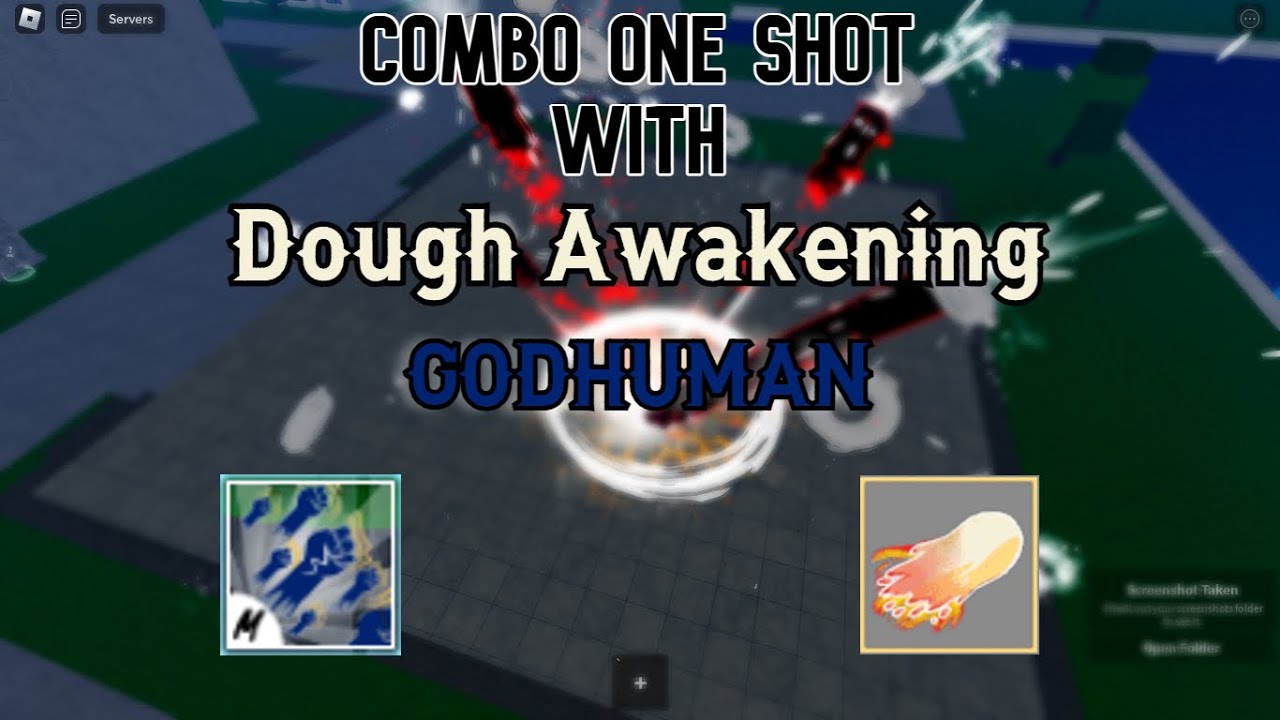 COMBOS ONE SHOT COM DOUGH AWAKENING E TODOS OS ESTILOS DE LUTA V2 no BLOX  FRUITS! 