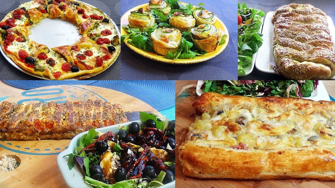 5 Feuilletes Salees Express Pour Le Diner Youtube