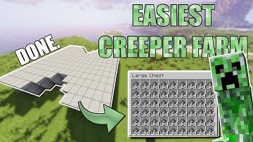 Minecraft Easy CREEPER Gunpowder Farm | Minecraft Tutorial 1.16