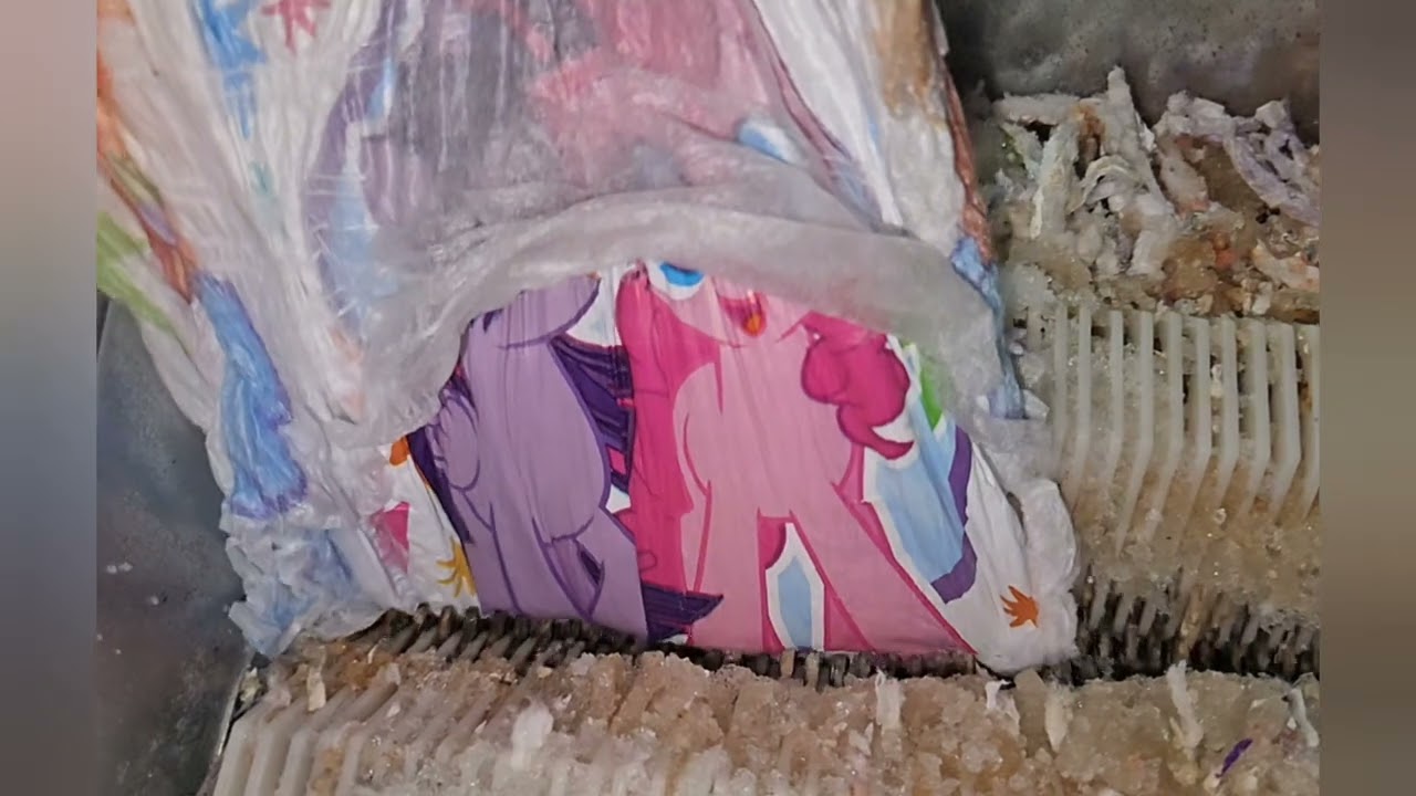 My little pony/PONY diaper 4T-5T shredding, マイ・リトル・ポニーおむつ破砕, 마이리틀포니기저귀 파쇄