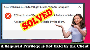 [SOLVED] A Required Privilege is Not Held by the Client Error