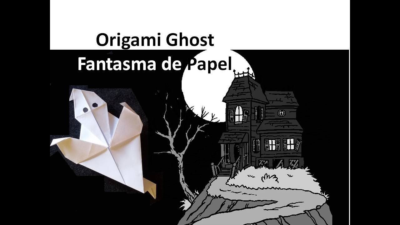 #Origami Ghost, Halloween - Fantasma de Papel,Dia de los Muertos