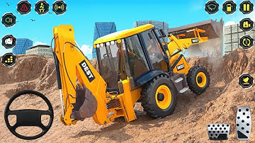 Real Construction Simulator 3D - JCB Excavator Driving Game 2026 - Android Gameplay