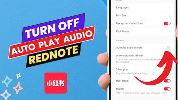 How To Turn Off Auto Play Audio On REDnote App - Easy Guide