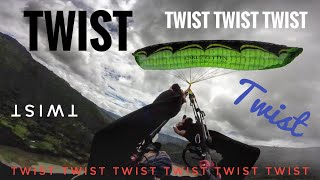 What could you do if you go into twist? paragliding situations