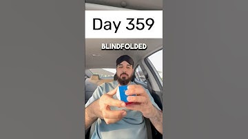 Day 359 of solving the Rubik’s cube blindfolded every single day until I break the National Record.