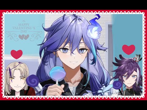Rio Gives Magni and Hakka Candy for Valentine's Day #holostars #お試し燐央