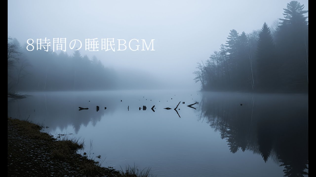 日本語タイトル8時間 深い睡眠音楽｜すぐ眠れる｜静かで穏やかな音｜突然の音なし｜自然に入眠｜朝まで安眠