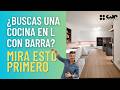 Cocina en L con BARRA 🤔 ¡Cómo aprovechar la cocina! Cocinas CJR