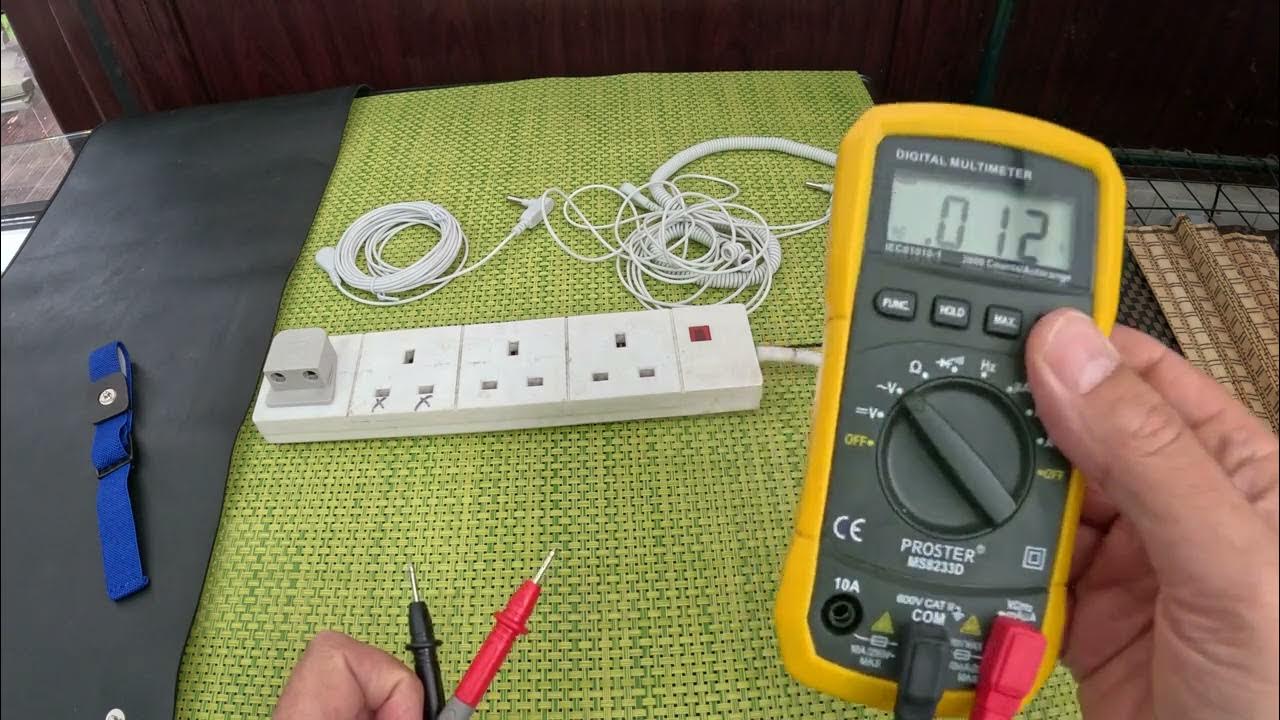 how to use a multimeter to visualize body voltage Earthing Grounding