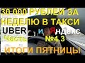 30 000 рублей за неделю в такси. Uber+Яндекс. Часть № 4.3: Пятница. Итоги.