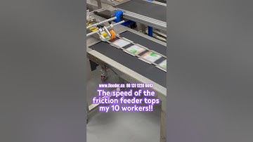 How fast is the automatic friction feeder?#machine #bag #packing #feeder #factory