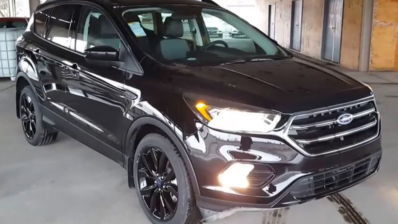 2017 Black Ford Escape 4WD SE Review | Prince George Motors - YouTube