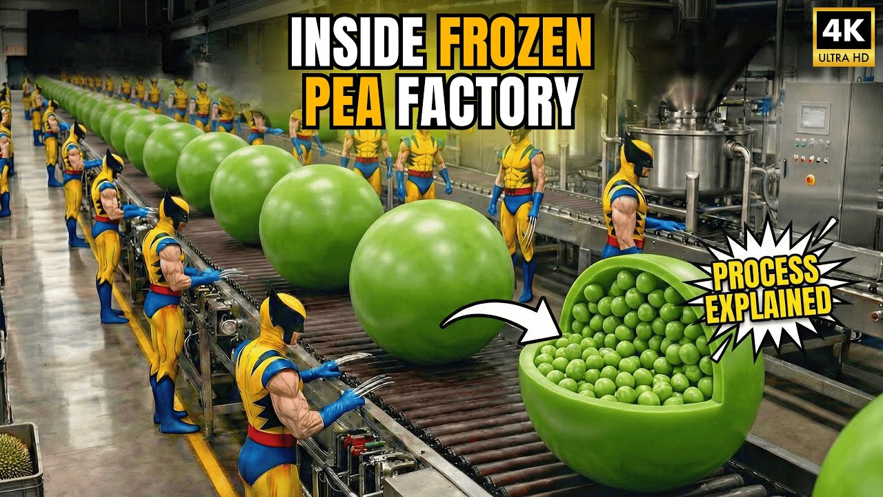 Watch Millions of Peas Get Frozen Daily | Complete Factory Tour