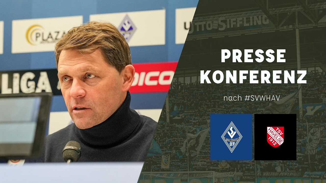 3. Liga | 28. Spieltag | SV Waldhof - TSV Havelse | Pressekonferenz nach dem Spiel