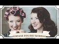 How To Curl Your Hair // Vintage Sponge Rollers Tutorial