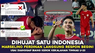 DIHUJAT SATU INDONESIA! MARSELINO FERDINAN LANGSUNG BERI RESPON BERKELAS INI USAI DIANGGAP EGOIS