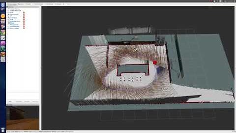 SLAM simulation using rtabmap