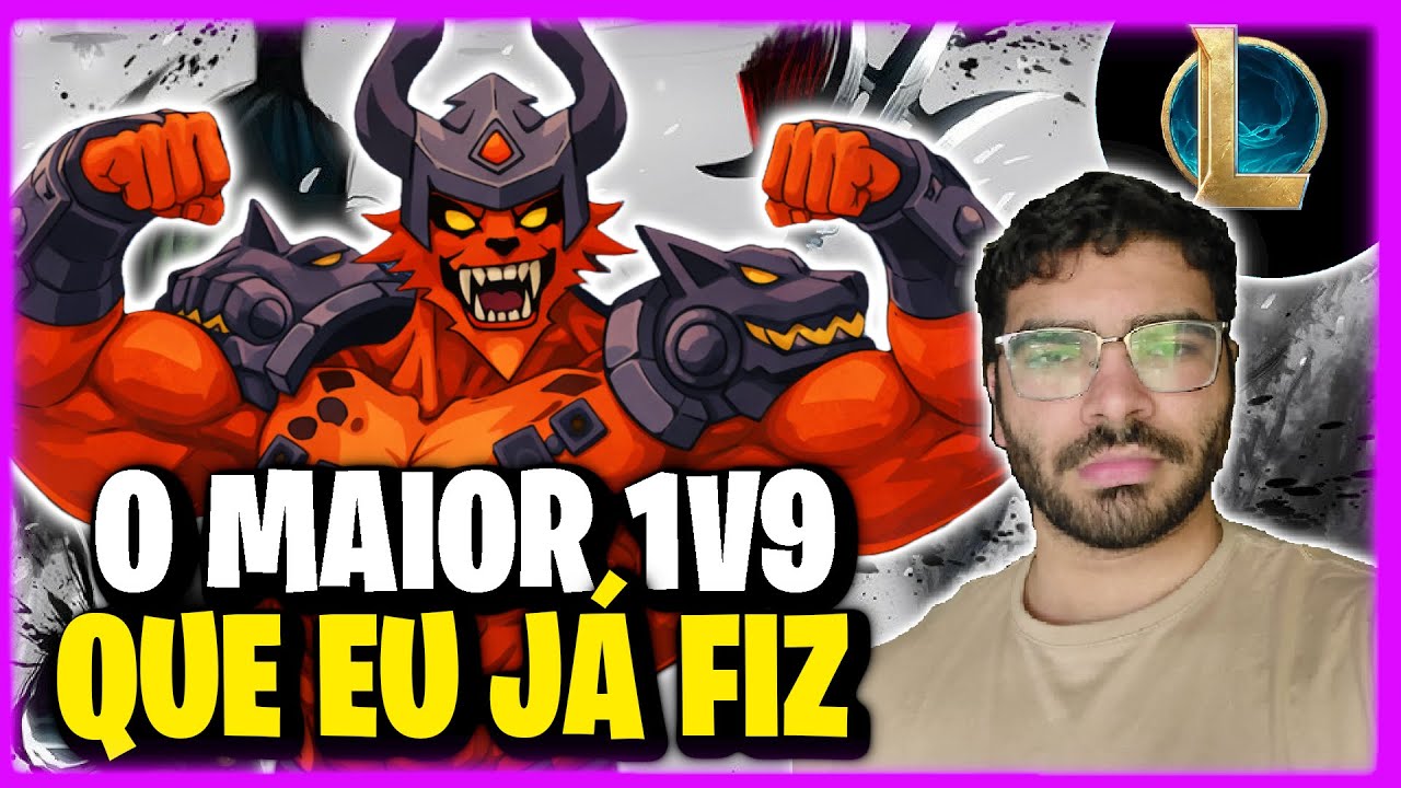 15/0 NUM JOGO 4X5, O MAIOR 1V9 DA MINHA VIDA  | League of Legends | TOP 1 Nasus BR