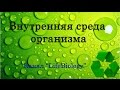 Внутренняя среда организма