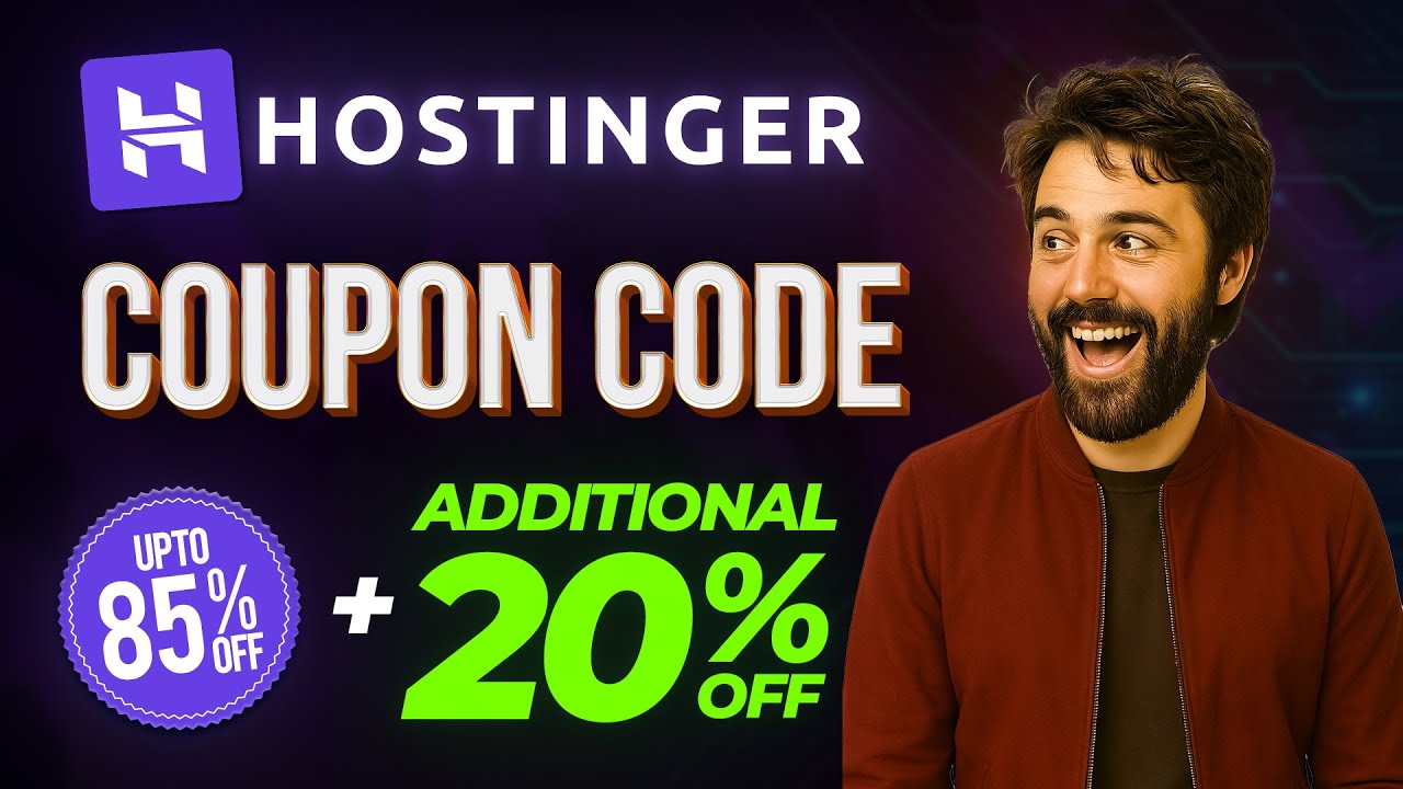 Промокод Hostinger 2026 🔥 Лучшая скидка на веб-хостинг + 85% + 20% дополнительная скидка