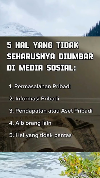 5 hal yang gak boleh diumbar di Medsos