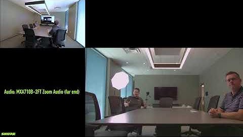 Shure MXA710-2FT Soft Codec Audio Test - (Far End Audio, Medium Sized Conference Room)
